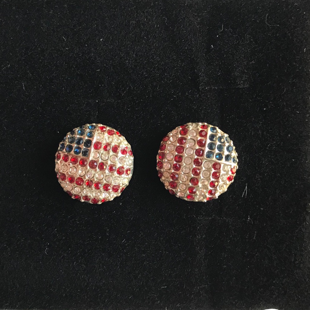 Arizona Pathetic Earings Red White Blue 13$